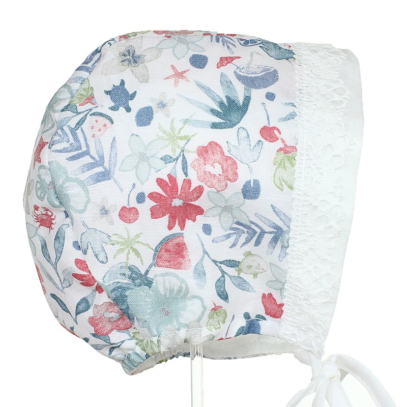 BONETKA DLA DZIEWCZYNKI W KWIATY HALKA PUPILL Pupill - 1