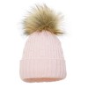 CZAPKA ZIMOWA SERENA PUPILL DLA DZIEWCZYNKI Z FUTRZANYM POMPONEM Pupill - 1
