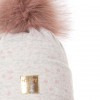 CZAPKA ZIMOWA TULIA PUPILL WIĄZANA Z NAUSZNIKAMI I FUTRZANYM POMPONEM Pupill - 3