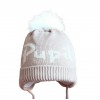 CZAPKA ZIMOWA BASIC Z WIĄZANIEM I POMPONIKIEM Z KRÓLIKA Pupill - 3