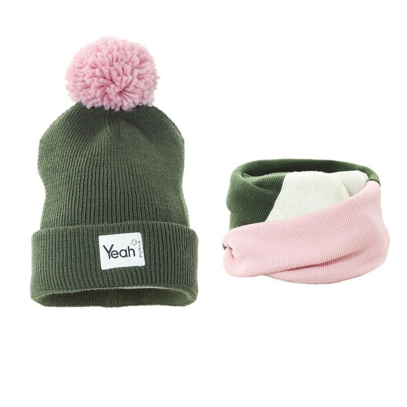 KOMPLET CZAPKA Z KOMINEM BOA AVA Z POMPONEM PUPILL Pupill - 5