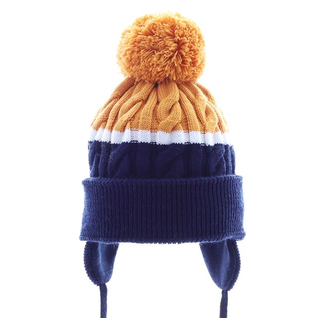 CZAPKA ZIMOWA WIĄZANA Z WEŁNIANYM POMPONEM MAURICE PUPILL Pupill - 1