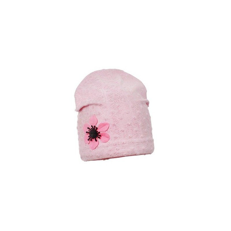 czapka dla dziewczynki wiosna pupill róż