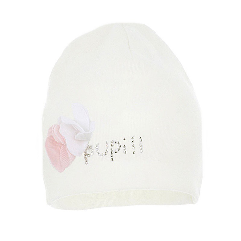 czapeczka wiosenna kremowa pupill