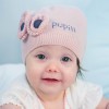 CZAPKA RÓŻOWA NA WIOSNĘ KWIATEK