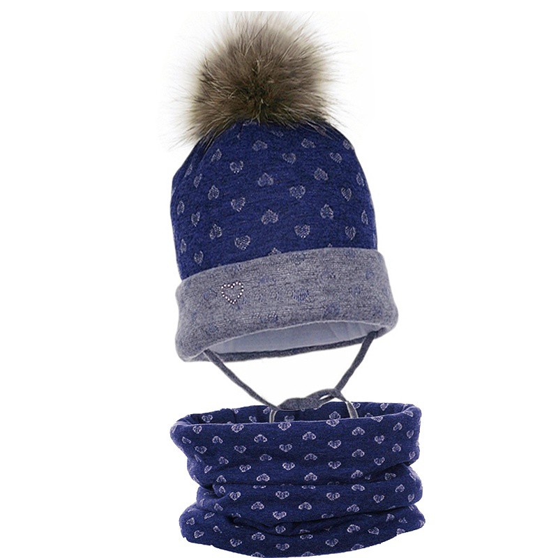 CZAPKA GRACJA Z KOMINEM KOMPLET PUPILL Pupill - 1