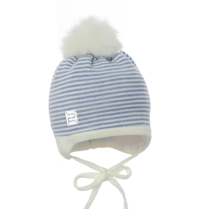 CZAPKA WILIAM Z FUTRZANYM POMPONEM Pupill - 1 CZAPKA WILIAM Z FUTRZANYM POMPONEM Pupill - 1